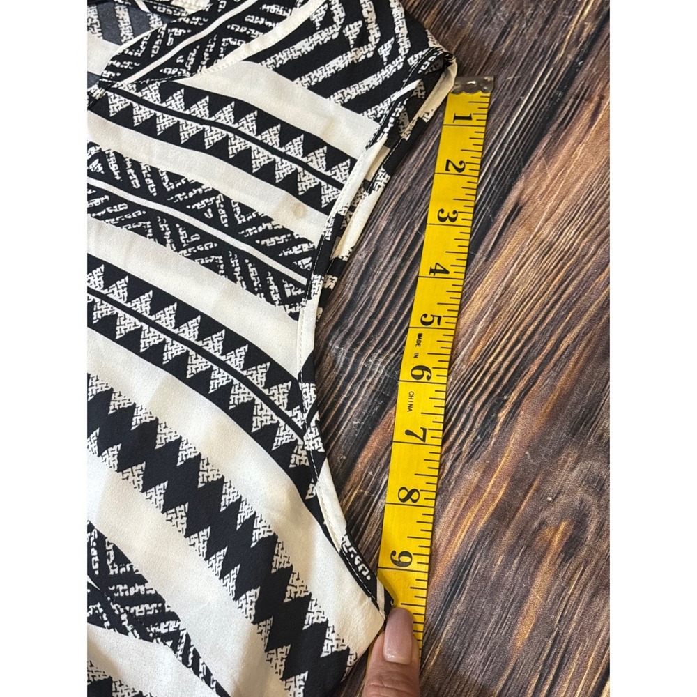 BloomChic Dress Womens 18 20 Black White Chevron Herringbone Sleeveless Tank - Picture 11 of 16
